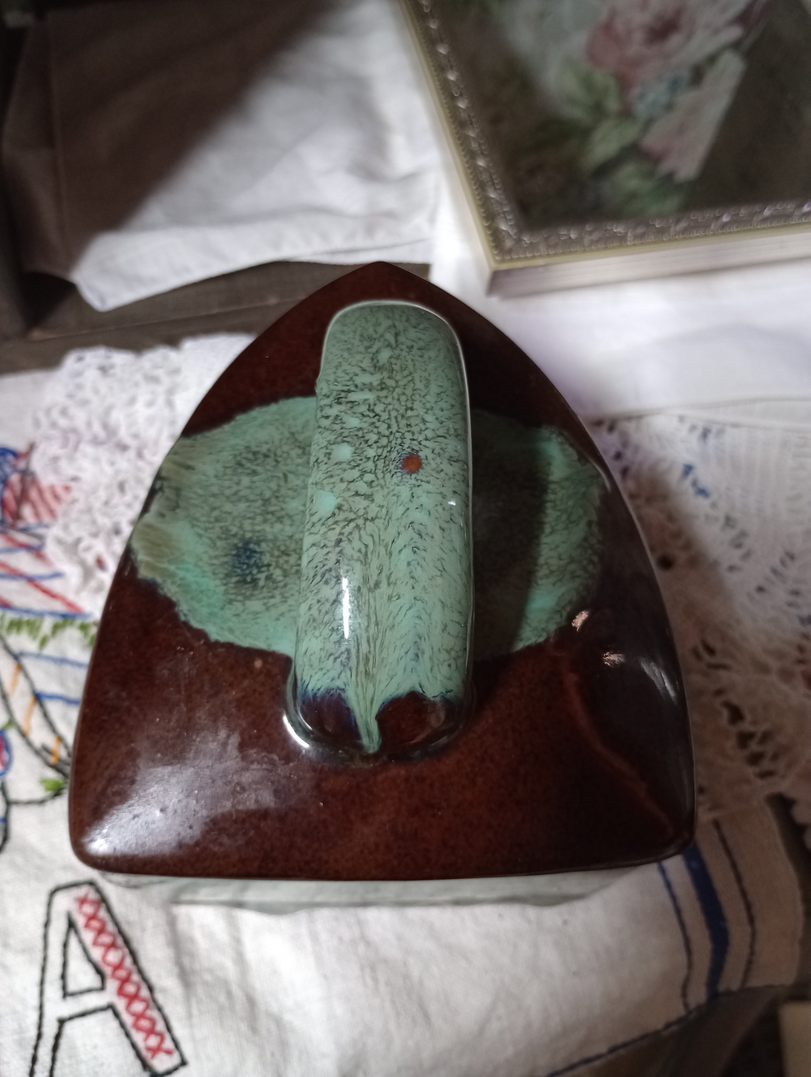 Ceramic Iron Trinket Box